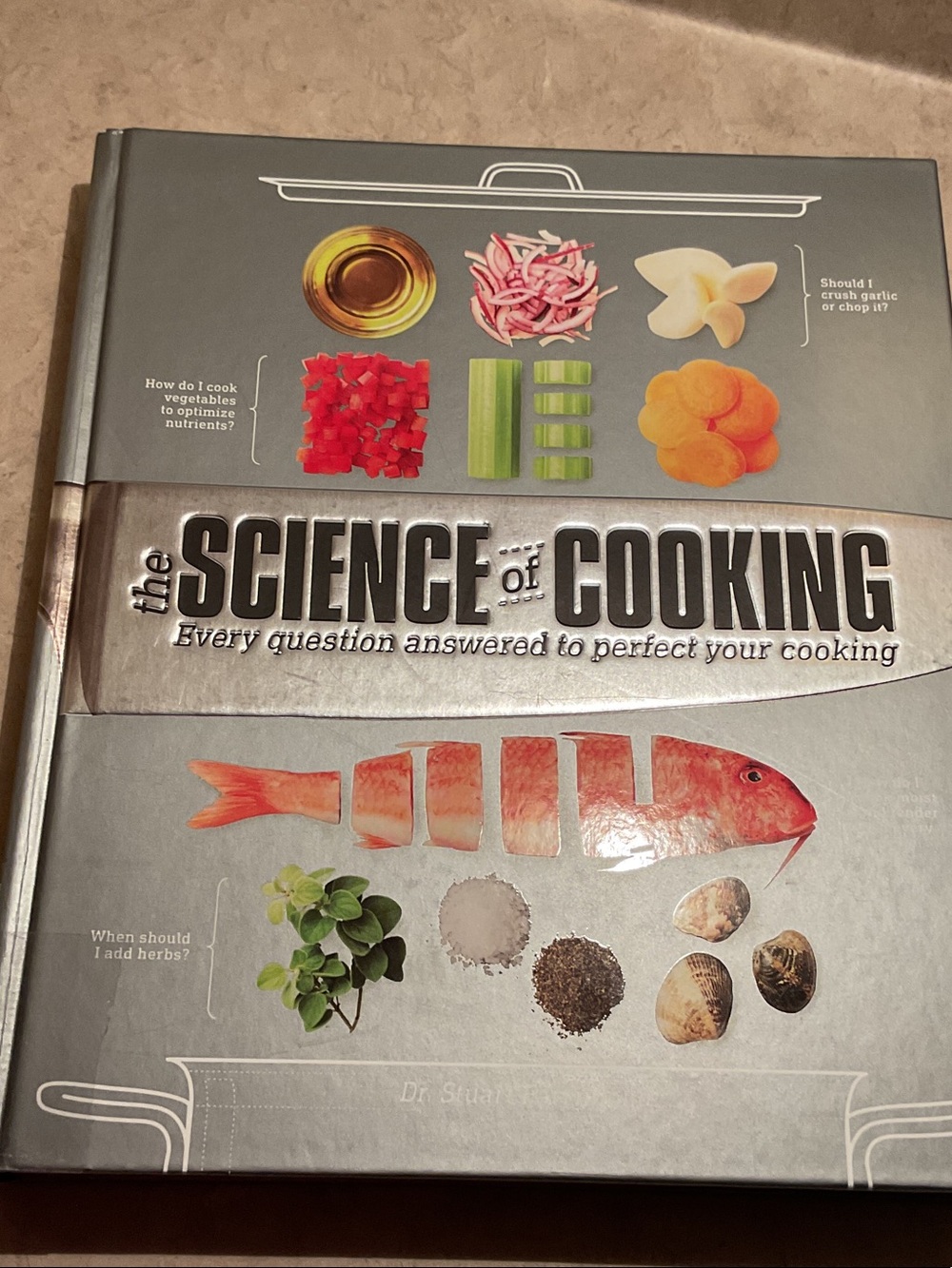 The Science of Cooking Hardcover Book - Silver Gray